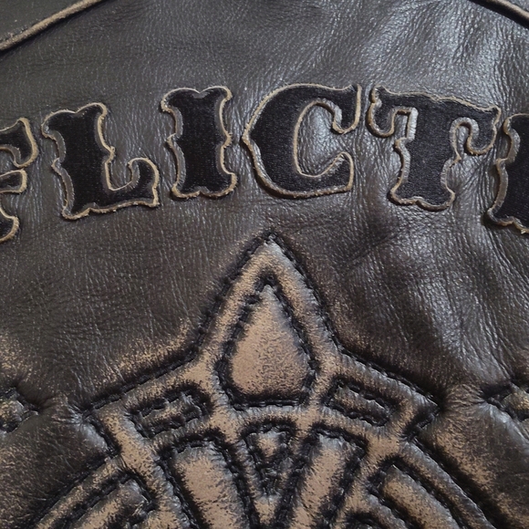 Affliction Means Leather Jacket Size XLARGE - Picture 8 of 15